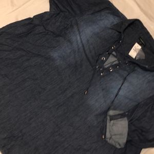 womens jean blouse